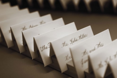 Escort Cards...a touch of elegance